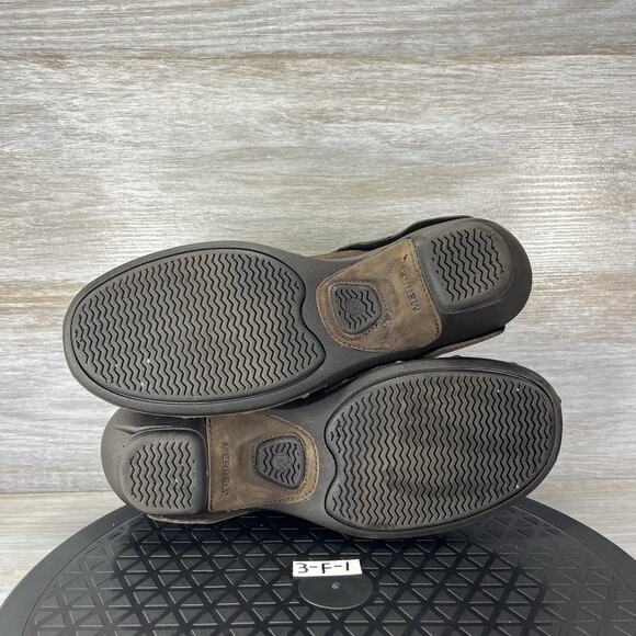 Merrell Women’s Luxe Wrap Bitter Brown Leather J68662 Clog Mules Size 7.5 - Picture 9 of 9